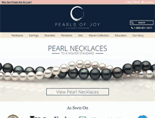Tablet Screenshot of pearlsofjoy.com